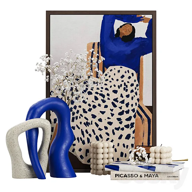 Decorative Set 002 3DS Max Model