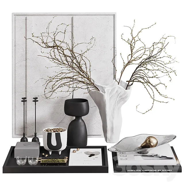 Decorative Set 004 by Corner Design 3DS Max Model