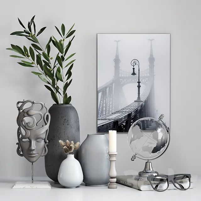 Decorative set 007 3ds Max