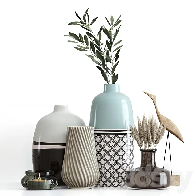 Decorative set 009 3ds Max