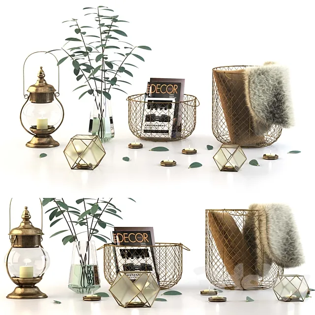 Decorative set 01 3ds Max