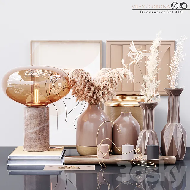 Decorative Set 010 3ds Max