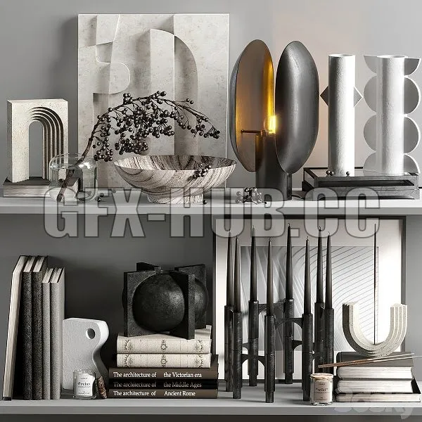 Decorative Set 011 With Berries 3dsMax Model