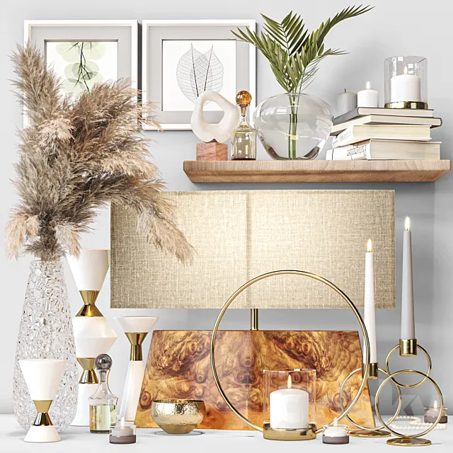 decorative set 02 3DS Max Model