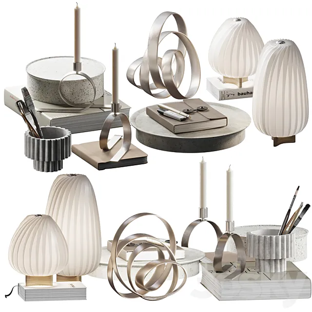 Decorative set 023 geometric 3DSMax File