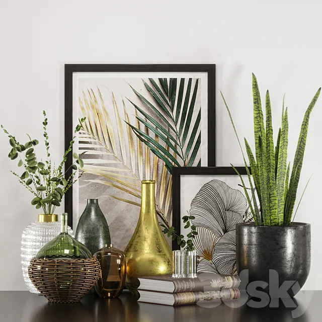 Decorative set 03 3DSMax File