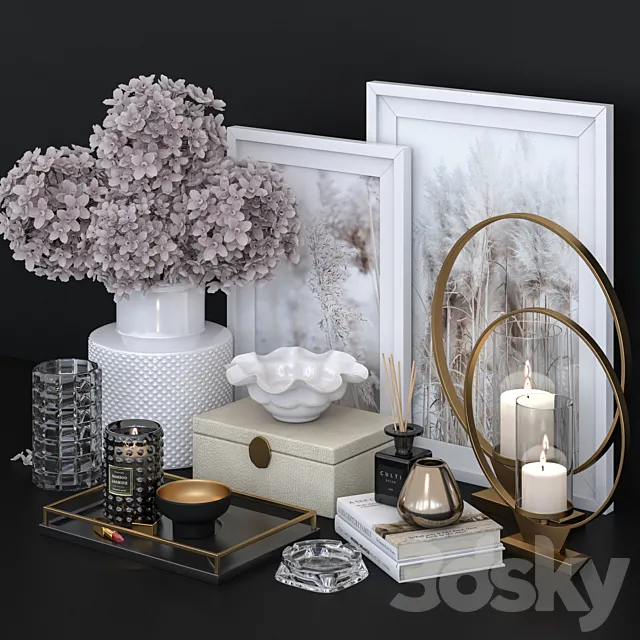 Decorative set 03 3DSMax File