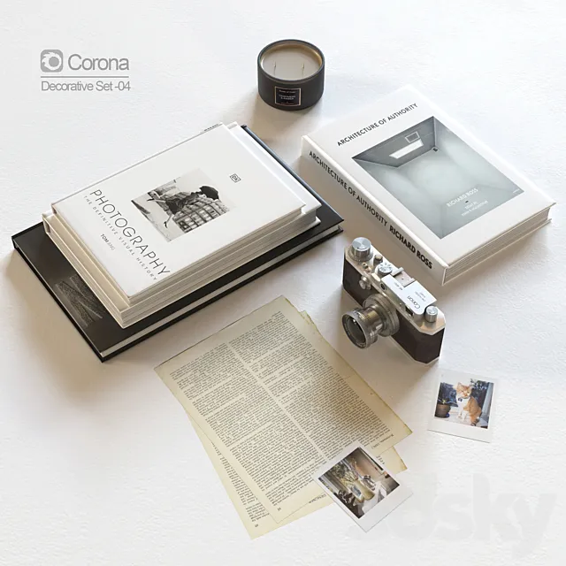 Decorative Set 04 3DSMax File