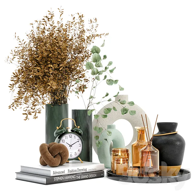 Decorative Set 05 Plants set 3DS Max Model