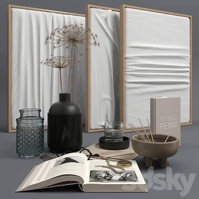 Decorative set 1 3ds Max