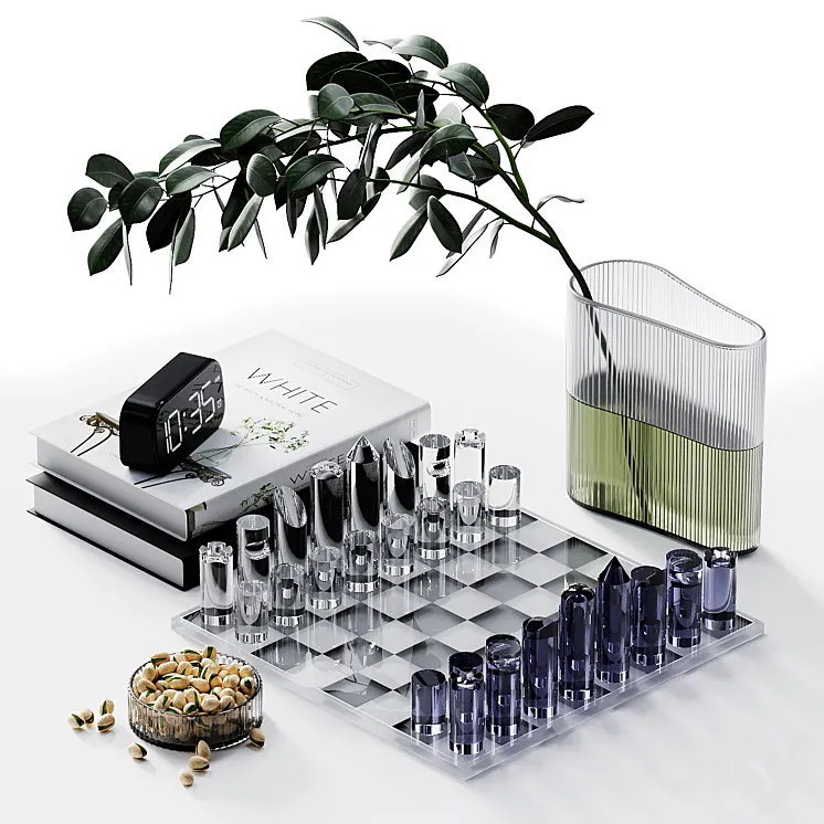 Decorative set 1 Chess 3DS Max