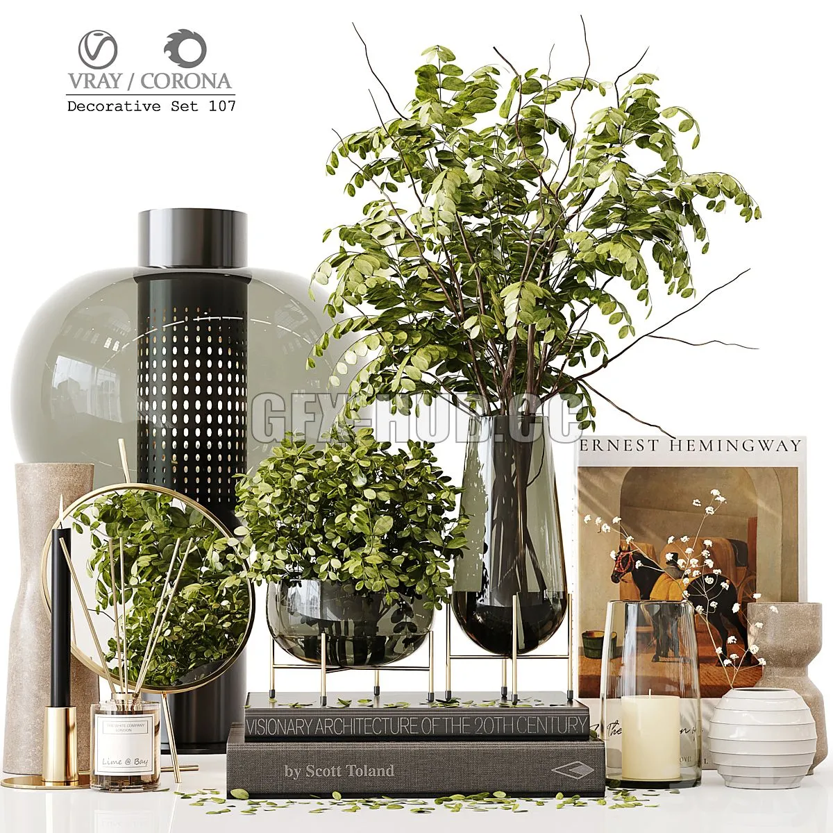 Decorative Set 107 3dsMax Model