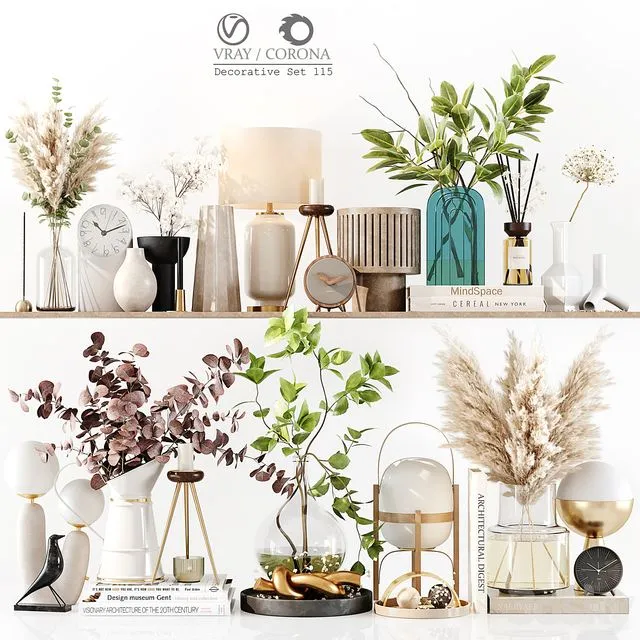 Decorative Set 115 3dsMax Model