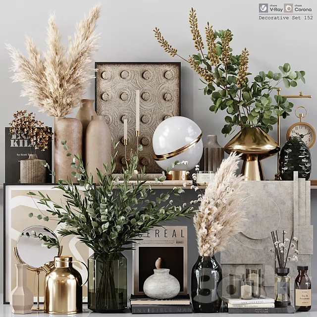 Decorative Set 152 3DS Max Model
