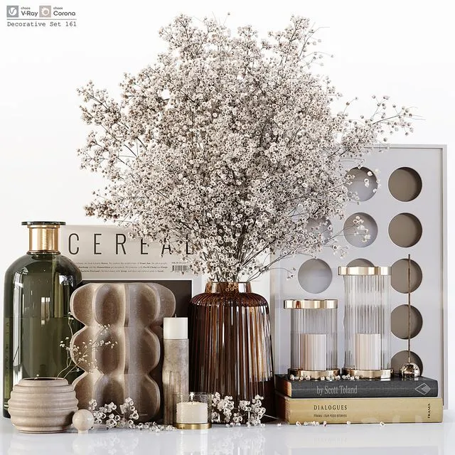 Decorative Set 161 3dsMax Model