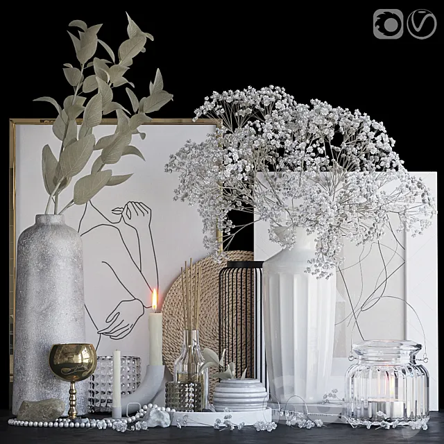 Decorative set 18 3ds Max