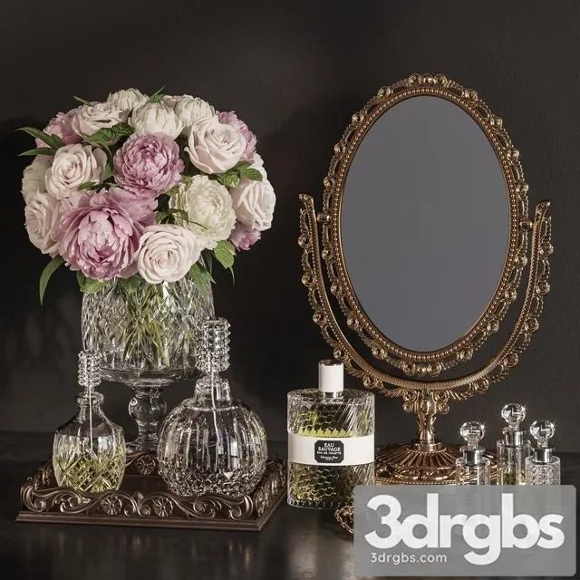 DECORATIVE SET 19 Classic Mirror Decoration 3dsmax Download