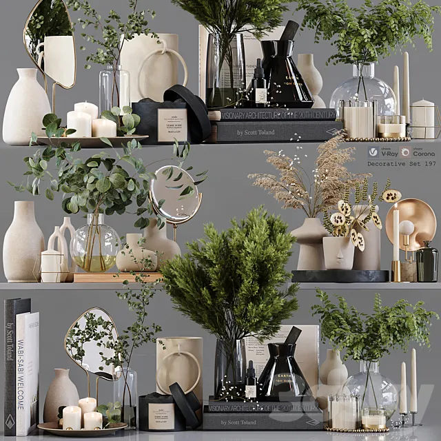 Decorative Set 197 3DS Max Model