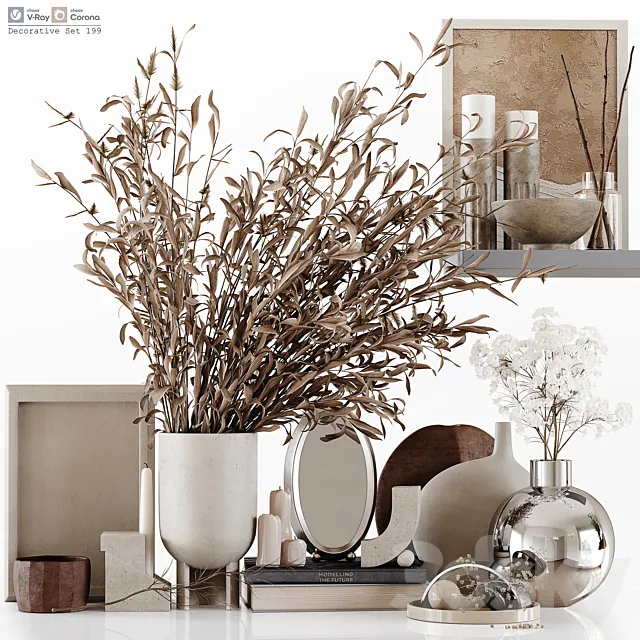 Decorative Set 199 3DS Max Model