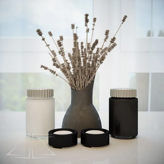 Decorative Set 2 (3 vases and line) 3dsMax Model