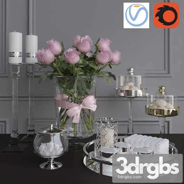 Decorative set 2 vray + corona