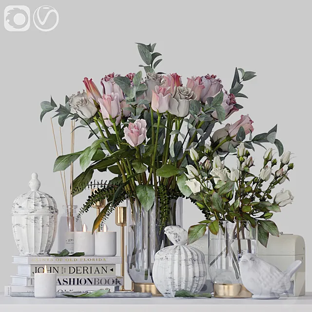 Decorative set 20 3ds Max