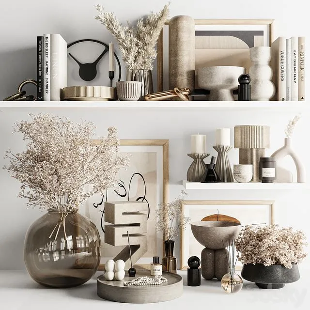 Decorative Set 21 with fragrances 3dsMax Model