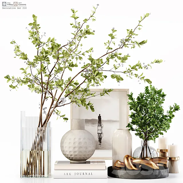 Decorative Set 210 3DS Max Model