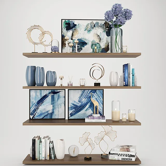 decorative set 3 3DS Max Model