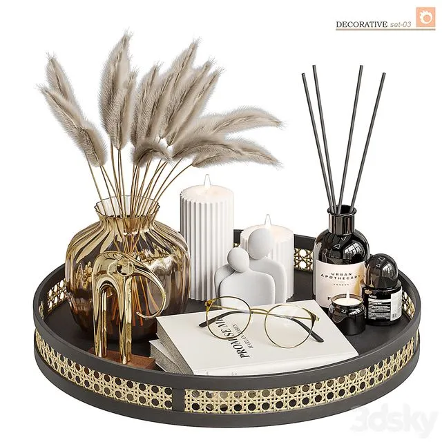Decorative set-3 3dsMax Model