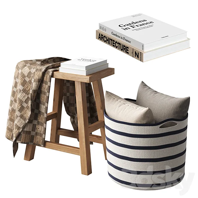 Decorative set 3 by ZARA HOME 3DS Max Model