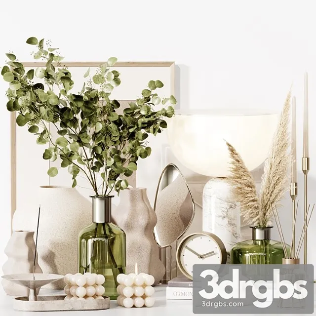 Decorative Set 31 With Eucalyptus Plants 1 3dsmax Download