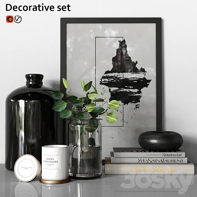 Decorative set 3ds Max
