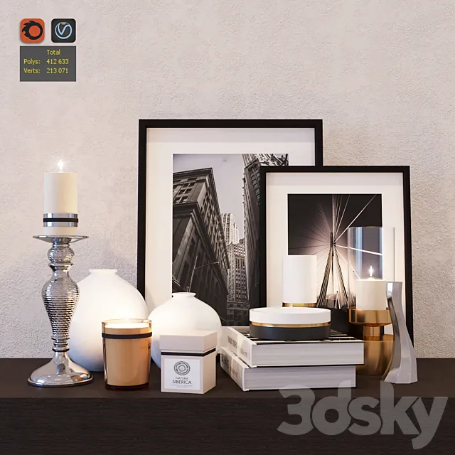 Decorative set 3ds Max