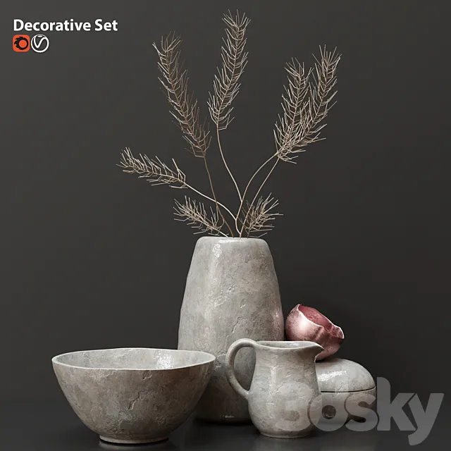 Decorative set 3ds Max