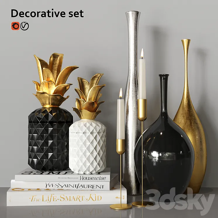 Decorative set 3DS Max