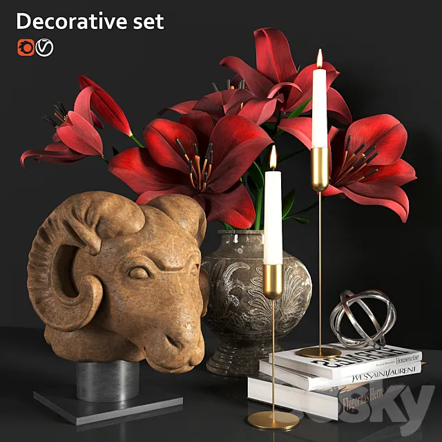 Decorative set 3DS Max Model