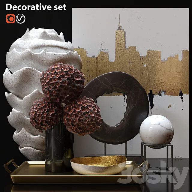 Decorative set 3DSMax File