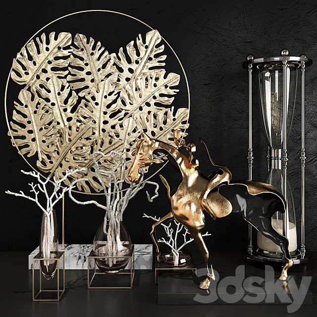 Decorative set 40 3DSMax File