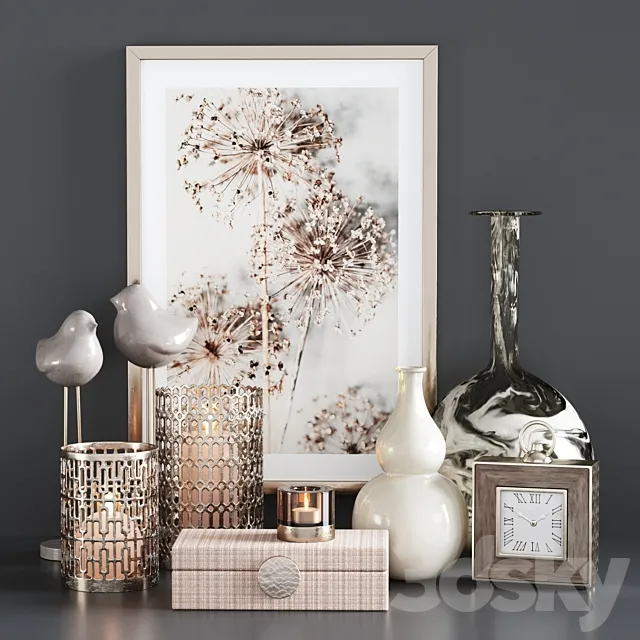 Decorative Set 50 3DS Max Model