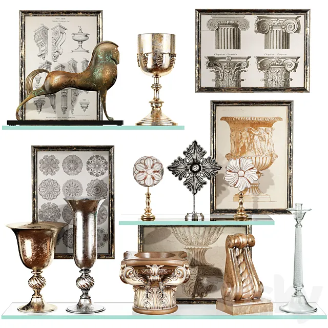 Decorative set 51 3ds Max