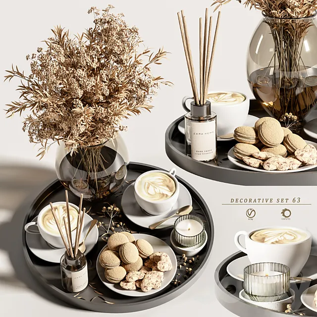 decorative set 63 3ds Max