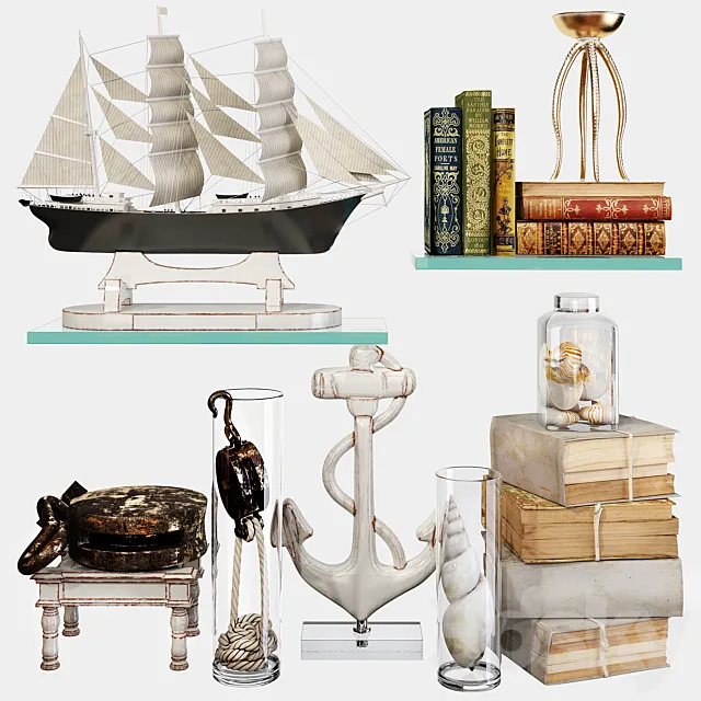 Decorative set 64 3ds Max