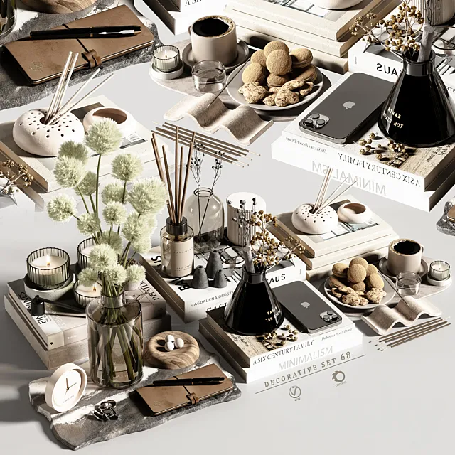 decorative set 68 3DS Max Model