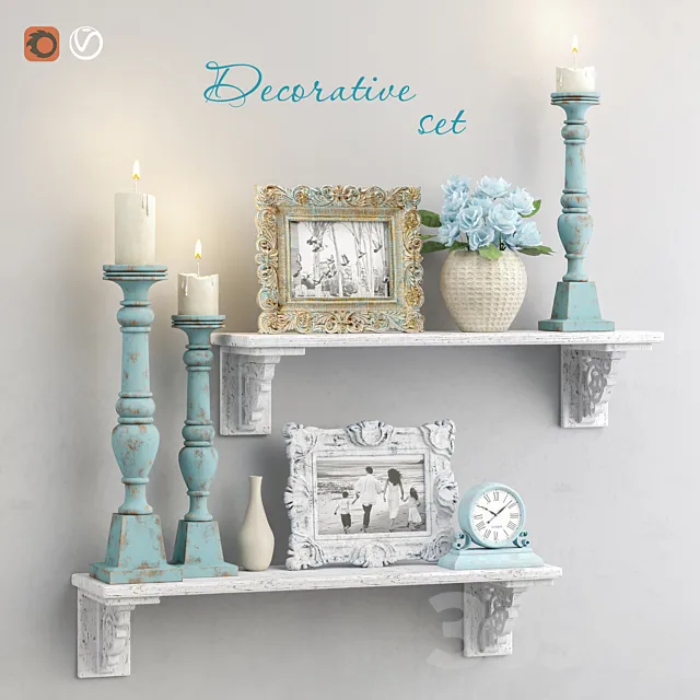 Decorative set 7 3ds Max