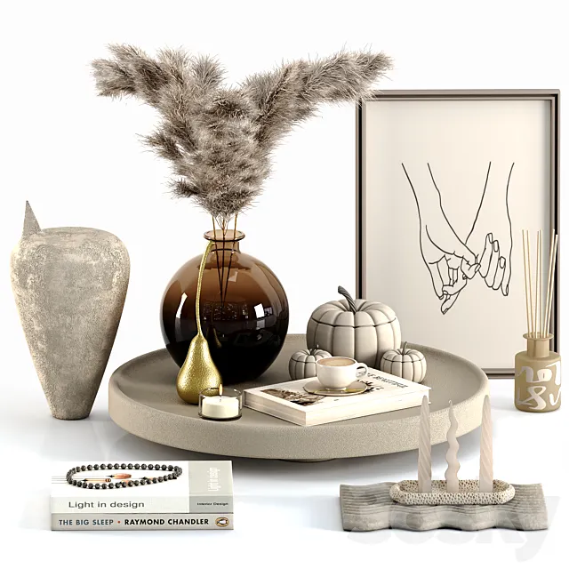 Decorative set 7 3ds Max