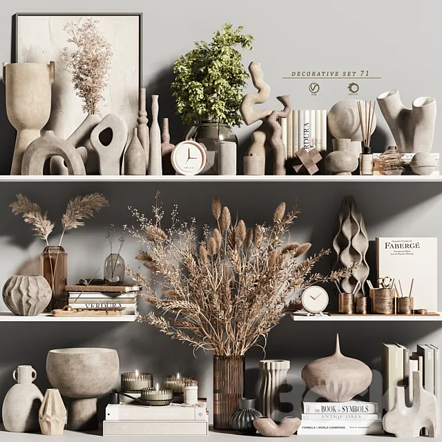 decorative set 71(by.shayan.sharify) 3DS Max Model