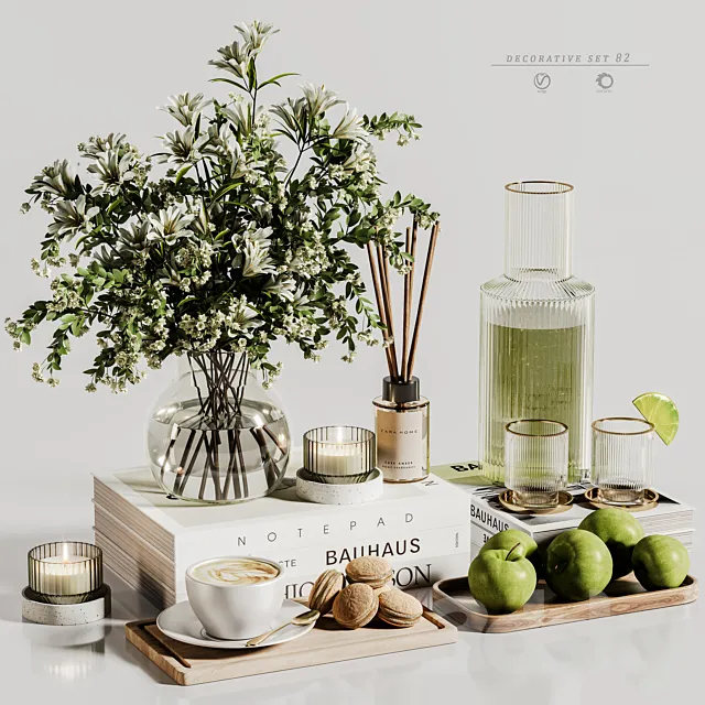 decorative set 82 3DS Max Model