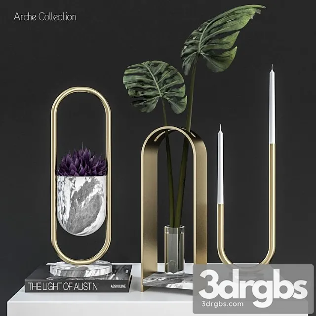 Decorative set Arche collection 3dsmax Download