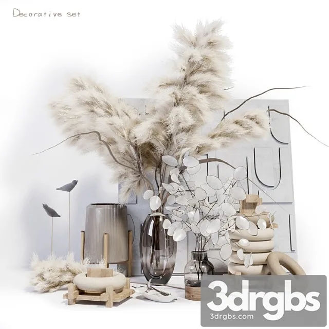 Decorative set   beige 3dsmax Download